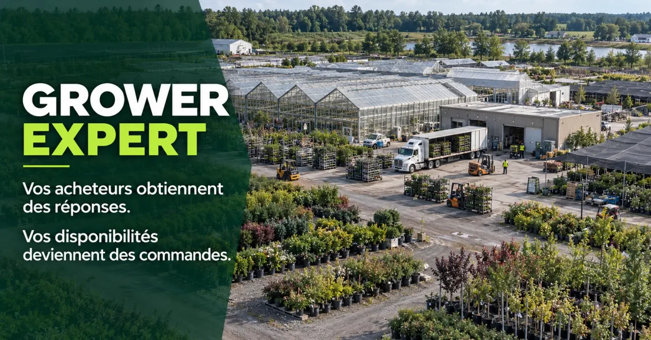 Grower Expert transforme les disponibilités d’une pépinière de production en commandes